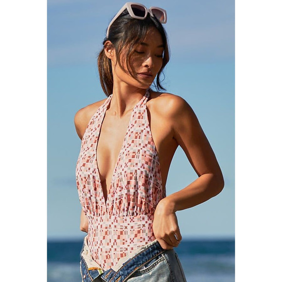 New Anthropologie L SPACE Allegra One-piece Swimsuit $198 LARGE - Picture 2 of 10